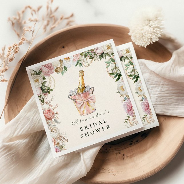 Pearls and Prosecco Bridal Pappersservett (Skapare uppladdad)