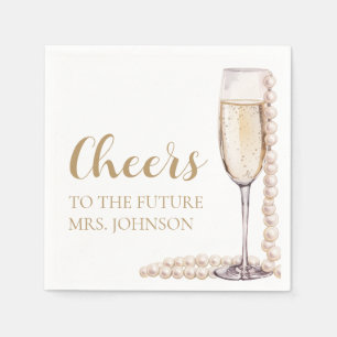 Pearls and Prosecco Future Mrs. Möhippa Pappersservett