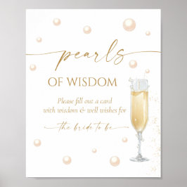 Pearls and Prosecco Möhippa Advice Poster