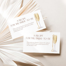Pearls and Prosecco Recipe to the bride to be Tilläggskort