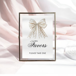 Pearls Bow Hon Gifter sig favoriter Poster