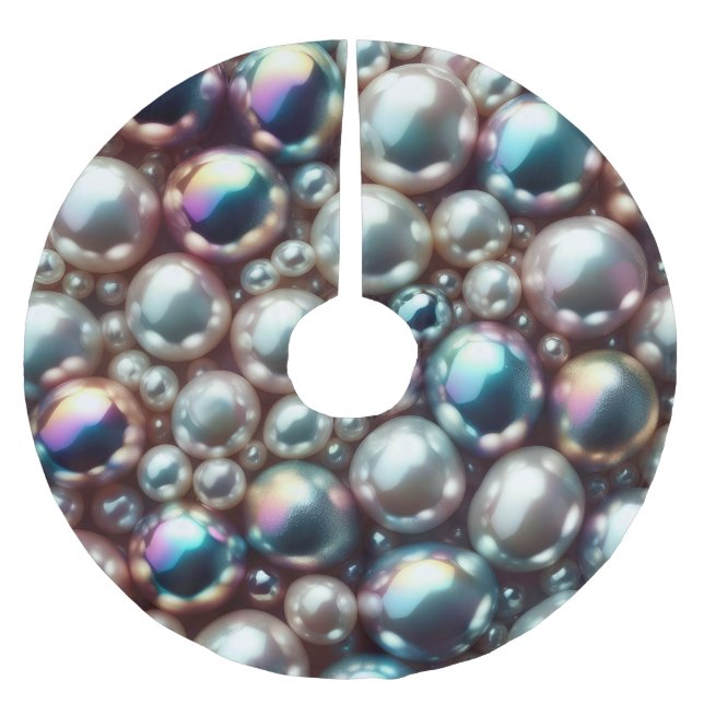 Pearls Julgransmatta Borstad Polyester (Framsidan)