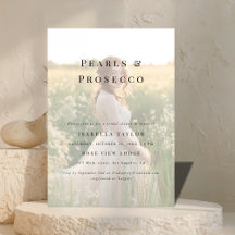 Pearls och Prosecco | Foto för enkel Möhippa