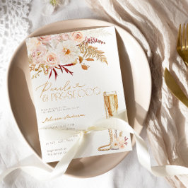 Pearls och Prosecco med Blommigt Möhippa Inbjudningar