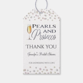 Pearls och Prosecco Möhippa Favoriter Presentetikett