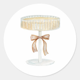 Pearls och Prosecco möhippa kärlek Runt Klistermärke