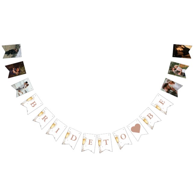 Pearls och Prosecco Möhippa party decor Vimplar (Alla)