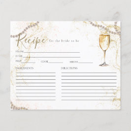 Pearls och Prosecco Möhippa Recipe Card