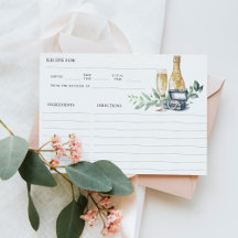 Pearls och Prosecco Möhippa Recipe Card