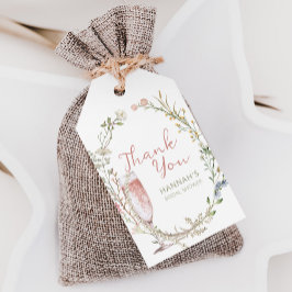 Pearls och Prosecco Möhippa Tack Presentetikett