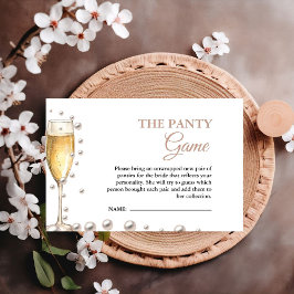 Pearls och Prosecco Panty Möhippa Game Tilläggskort