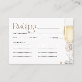 Pearls och Prosecco Thated Möhippa Recipe Tilläggskort