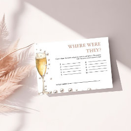 Pearls och Prosecco var de Möhippa spel Tilläggskort