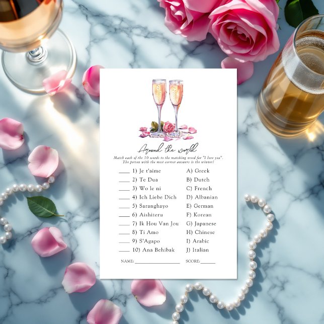 Pearls och Prosecco Värld runt Möhippa (Pearls and Prosecco Around the World Bridal Shower)