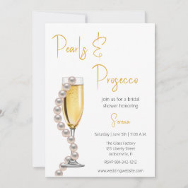 Pearls och Proseccos Möhippa Inbjudningar