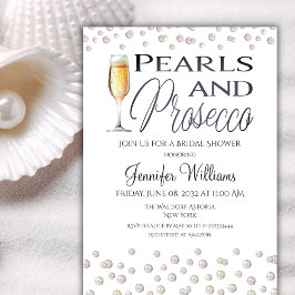 Pearls och Proseccos Möhippa Inbjudningar