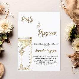 Pearls och Proseccos Möhippa Inbjudningar