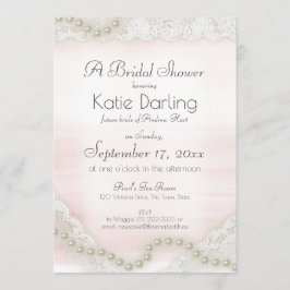 Pearls och Snöre  Möhippa Inbjudningar