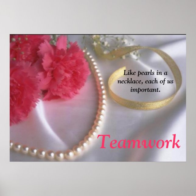 Pearls och Teamwork poster efter galleri (Framsidan)