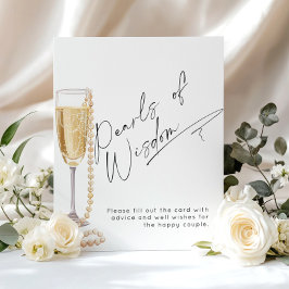 Pearls of Wisdom Advice and önskemål för ett par Poster