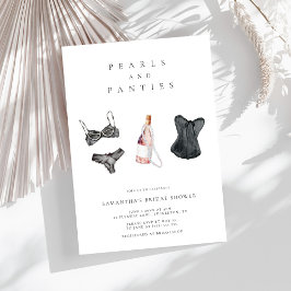 Pearls & Panties Modern Lingerie Möhippa Inbjudningar
