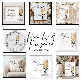 Pearls & Prosecco Black Bow Möhippa