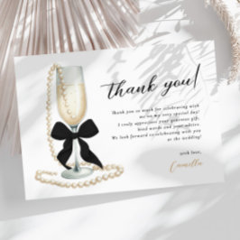 Pearls & Prosecco Black Möhippa Tack Kort