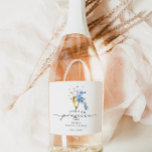 Pearls & Prosecco Dusty Blue Möhippa Favoriter<br><div class="desc">Pearls & Prosecco Dusty Blue Möhippa Favor Sparkling Vin etikett</div>