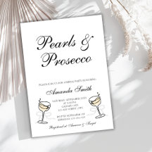 Pearls & Prosecco Elegant Brudens sida