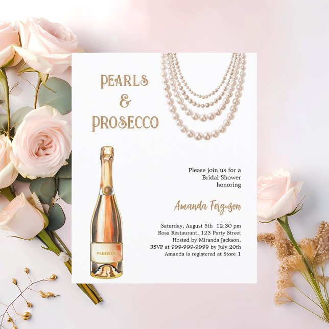Pearls Prosecco elegant Möhippa (Skapare uppladdad)