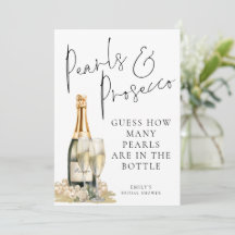 Pearls Prosecco gissar hur många Möhippor som spel