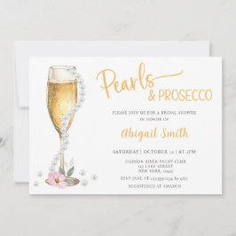 PEARLS & PROSECCO INBJUDNINGSKORT FÖR MÖHIPPAN