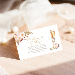 Pearls & Prosecco med Möhippa för Anpassningsbar a Tilläggskort