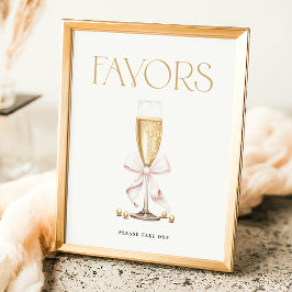 Pearls & Prosecco Möhippa Favorittecken Poster