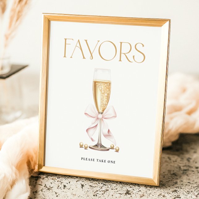 Pearls & Prosecco Möhippa Favorittecken Poster (Skapare uppladdad)