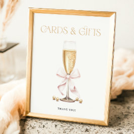 Pearls & Prosecco Möhippa Favorittecken Poster