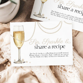 Pearls Prosecco-Möhippa för mottagningsbegäran Tilläggskort