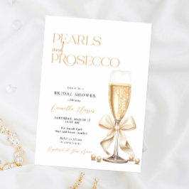 Pearls & Prosecco-Möhippa Inbjudningar