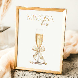 Pearls & Prosecco Möhippa Mimosa Pub Poster