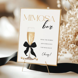 Pearls & Prosecco Möhippa Mimosa Pub Poster