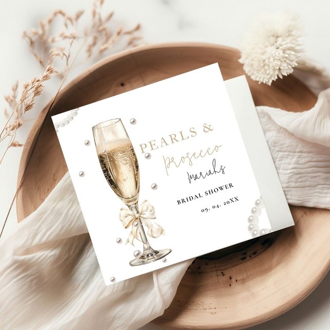 Pearls & Prosecco-Möhippa Pappersservett (Skapare uppladdad)