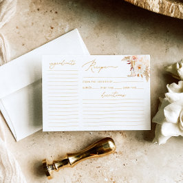 Pearls & Prosecco Möhippa Recept Card