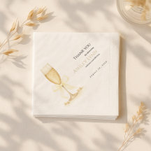 Pearls & Prosecco Napkins | Neutraltens Möhippa