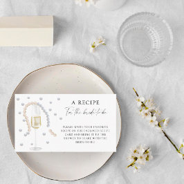 Pearls & Prosecco - Recept for the bride to be Tilläggskort