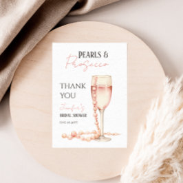 Pearls & Prosecco Rosa Möhippa Favoriter Tack Kort