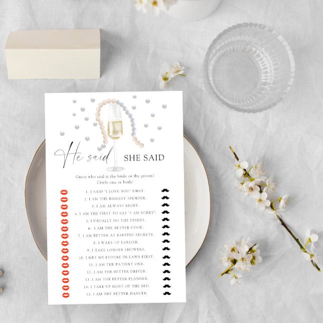 Pearls & Prosecco sa att hon sa möhippa (Skapare uppladdad)