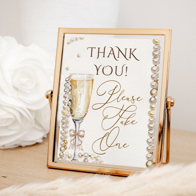Pearls & Prosecco-teman Favorittecken Poster (Skapare uppladdad)