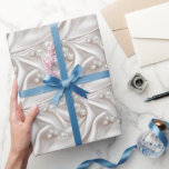 Pearls & satäng presentpapper<br><div class="desc">En tidlös elegant mönster</div>