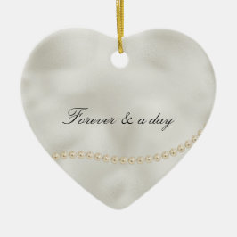 Pearls White Luxe Bröllop Julgransprydnad Keramik