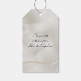 Pearls White Luxe Presentetikett